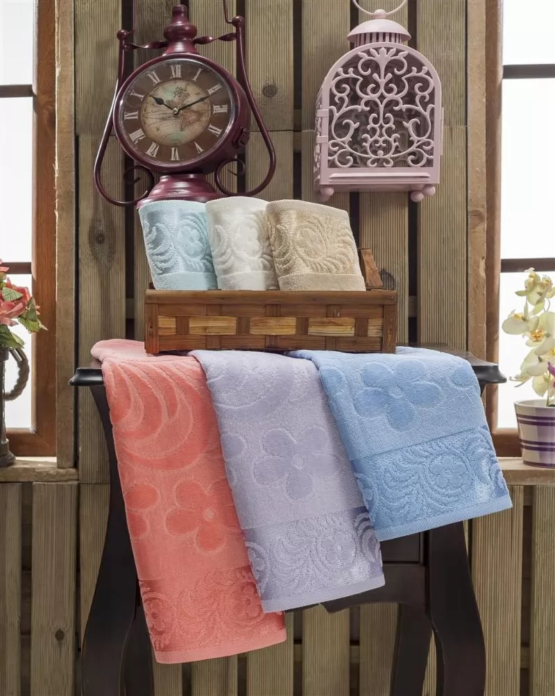 Velvet Jacquard Towels